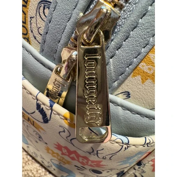 Disney Parks Loungefly Mini Backpack Disney Animals Sound Effects Print Blue - Picture 8 of 11